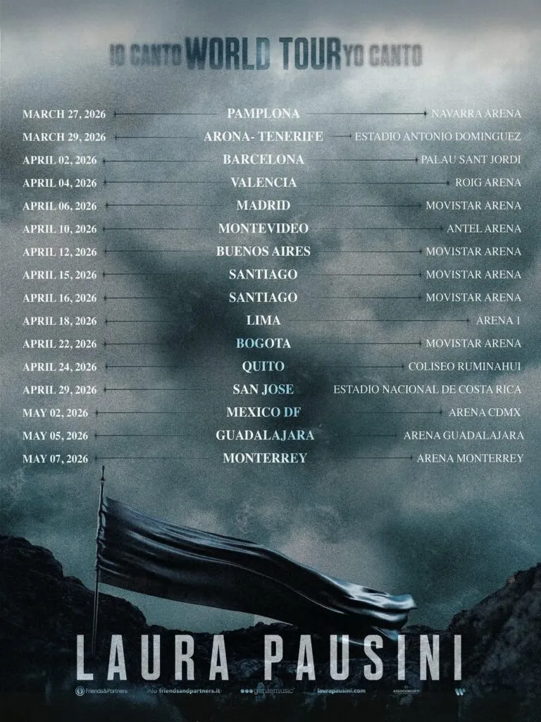 Laura Pausini regresa a México con su gira mundial “Yo Canto World Tour 2026–2027”-3
