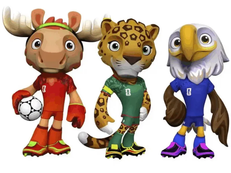 Maple, Zayu y Clutch: Las Mascotas que Unirán Norteamérica en el Mundial 2026