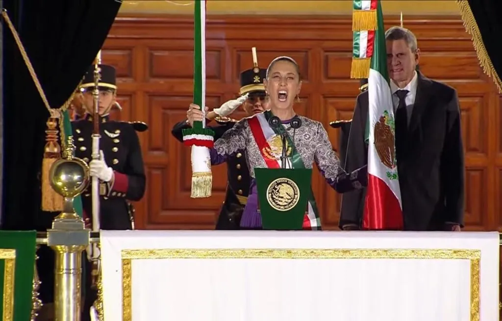mujeres encabezaron el Grito de Independencia de Claudia Sheinbaum