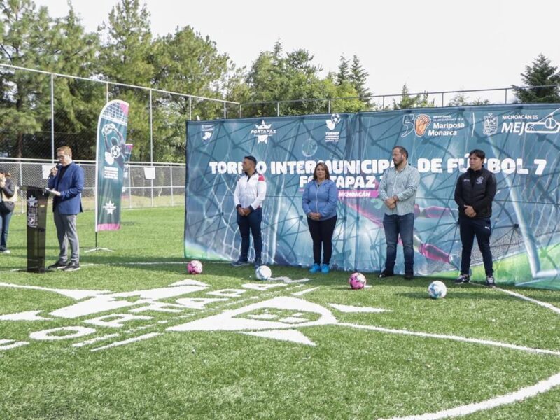 Quiroga inaugura Torneo Intermunicipal de Fútbol 7