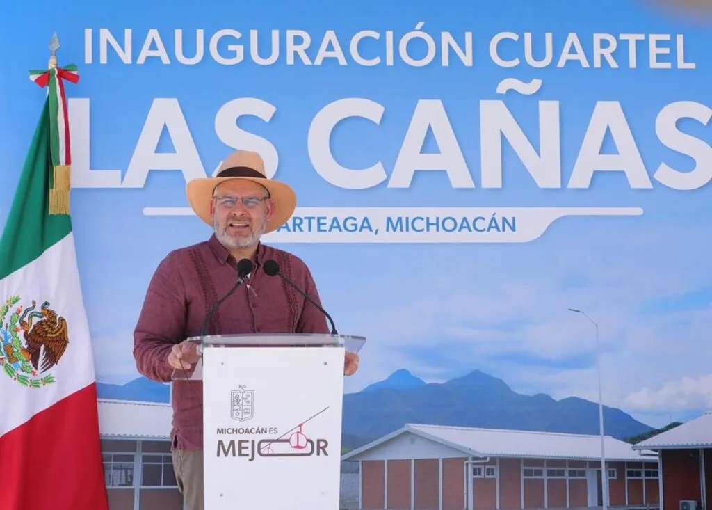 Ramírez Bedolla inaugura cuartel de Guarda Civil en Arteaga