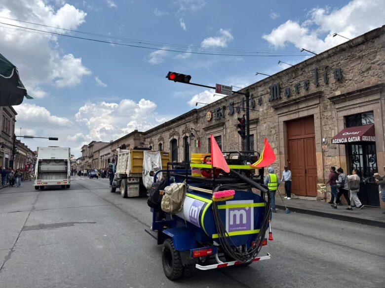 Recolectan 58 toneladas de basura tras festejos patrios en Morelia