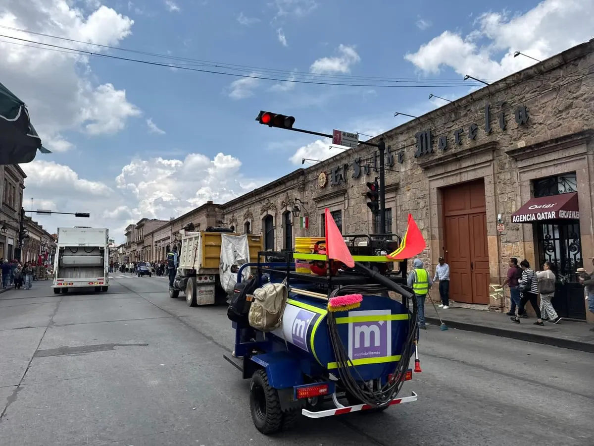 Recolectan 58 toneladas de basura tras festejos patrios en Morelia