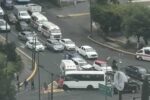 Tres accidentes en Morelia colapsan vialidades y dejan una mujer herida