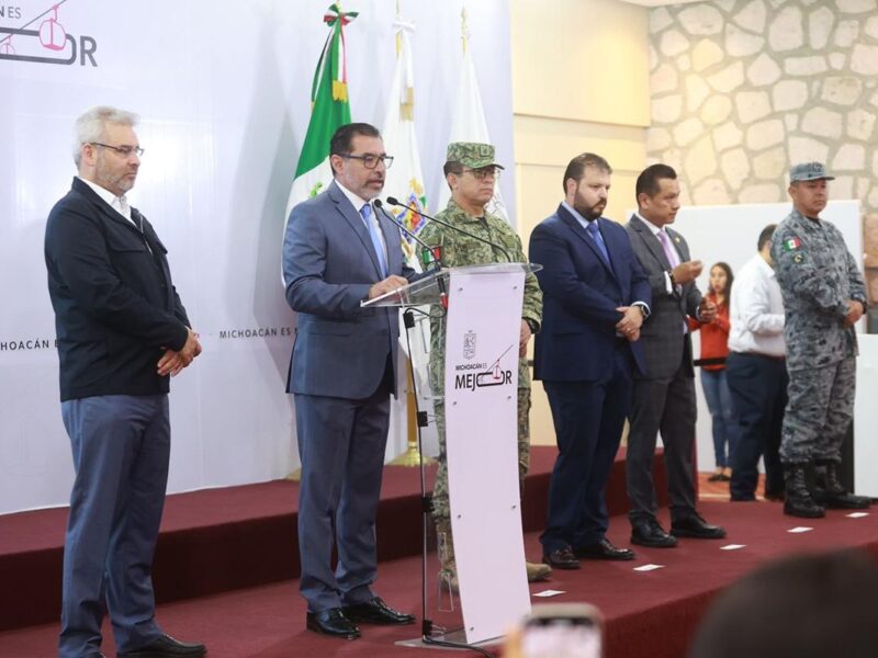 Se consolida baja de homicidios dolosos en Michoacán; agosto, segundo mes con menos casos: SSP