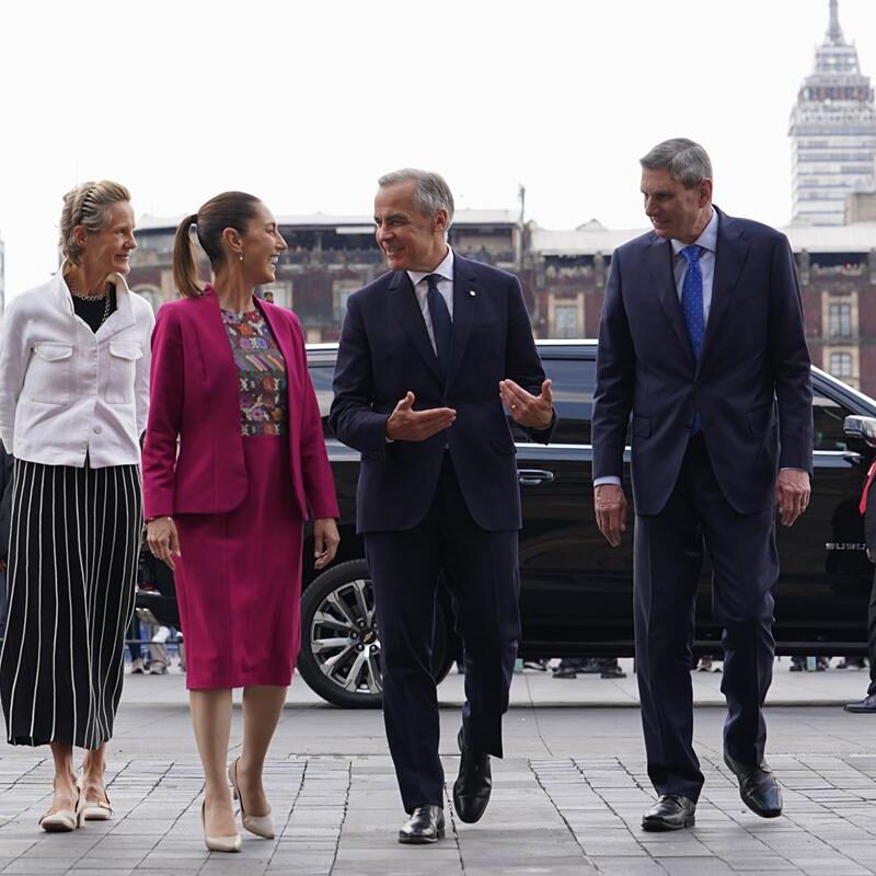 Encuentro de Claudia Sheinbaum y Mark Carney en México para discutir T-MEC