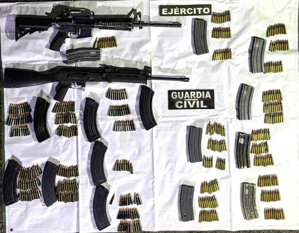 SSP asegura dos armas largas, vehículos y más de 400 cargadores en Quiroga-1