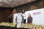 “Traidora”, repudian con mantas a Araceli Saucedo, senadora de Morena