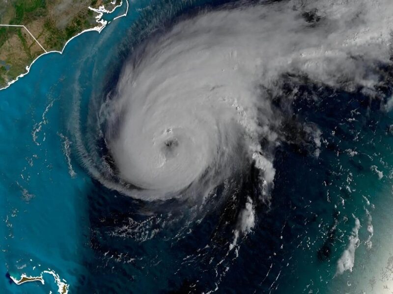 Vista satelital de Huracán Humberto