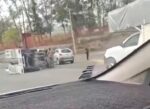 Vuelca camioneta repartidora de gas en Morelia; no se reportan lesionados
