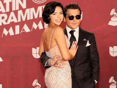Ángela Aguilar y Nodal se besan en show en Guadalajara