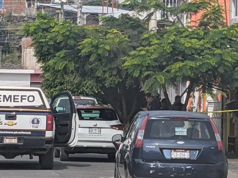 asesinato a balazos de hombre en Uruapan