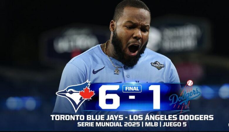 Azulejos a un juego de ganar la Serie Mundial 2025 al vencer 6-1 a Dodgers