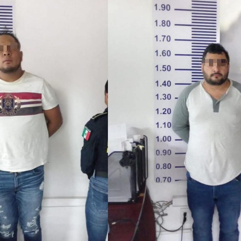 Capturan a dos sujetos que se hacían pasar por policías; estarían relacionados con asaltos a cuentahabientes