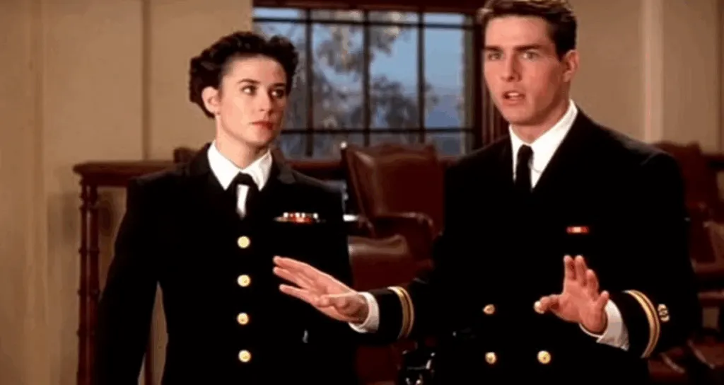 Demi Moore revela que Tom Cruise se sintió “avergonzado durante el rodaje de Cuestión de honor