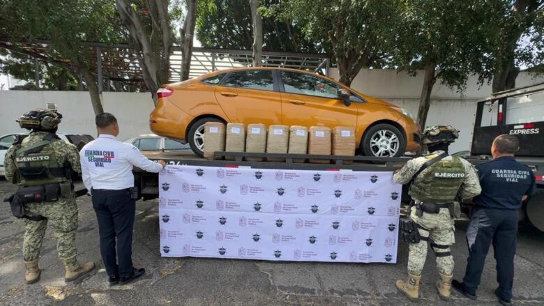 Dentro de operativo Blindaje Morelia, asegurados más de 57 kilos de mariguana: SSP