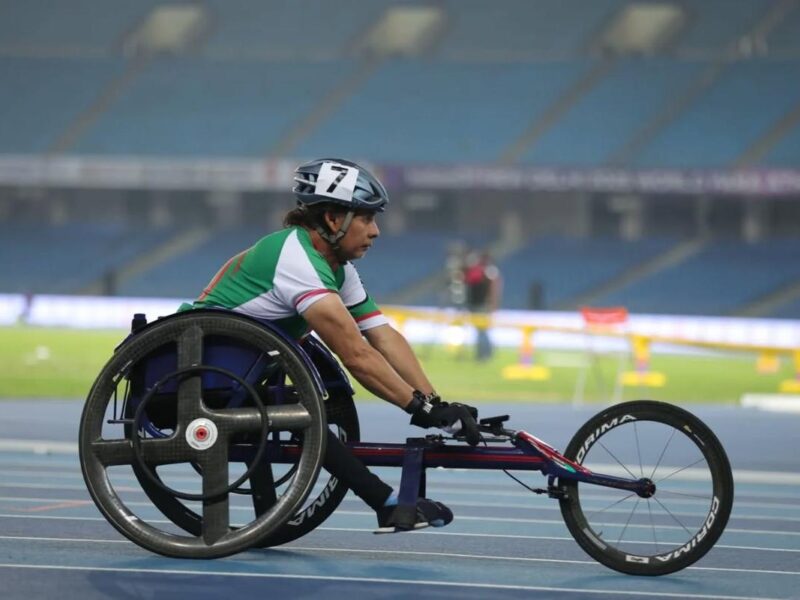 El michoacano Salvador Hernández cerca del podio en el Mundial de Para Atletismo Nueva Delhi 2025