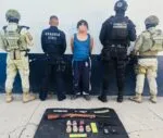 En Operación Apatzingán, hombre es detenido con arma de fuego y 7 artefactos explosivos