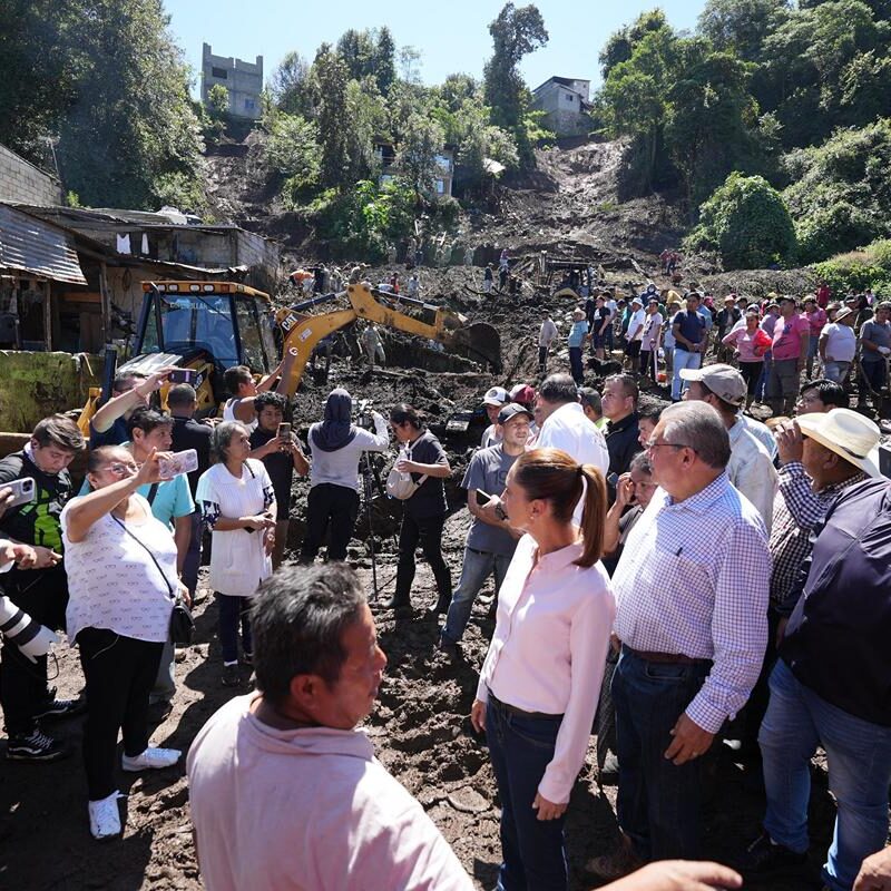 Inicia censo para damnificados por lluvias en México