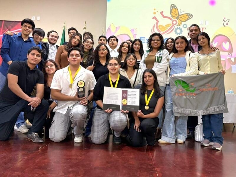 Estudiantes del Cecytem representarán a Michoacán y a México en Ferias nacionales e internacionales de ciencia