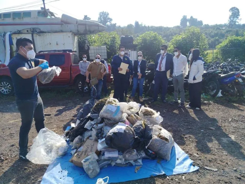 Fiscalía de Michoacán lleva a cabo destrucción de narcóticos en la región Uruapan