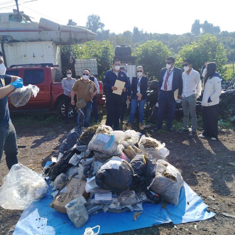 FGE Michoacán lleva a cabo destrucción de narcóticos en la región Uruapan