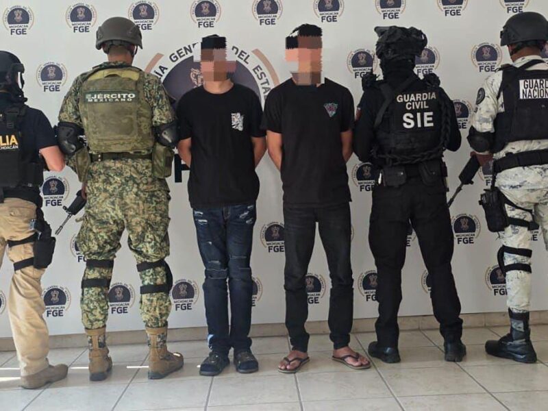 Fuerzas estatales y federales detienen a dos presuntos extorsionadores de limoneros: SSP