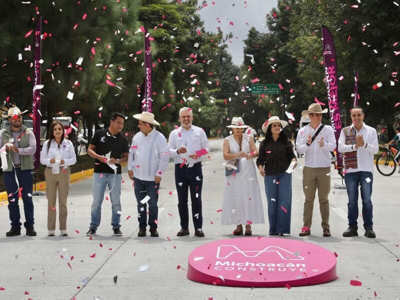 Inaugura Bedolla segunda etapa de avenida Paseo de la Revolución en Uruapan