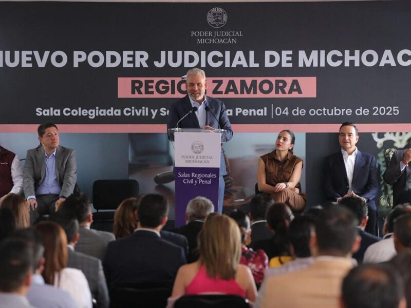 Inauguran salas judiciales en Zamora, Michoacán