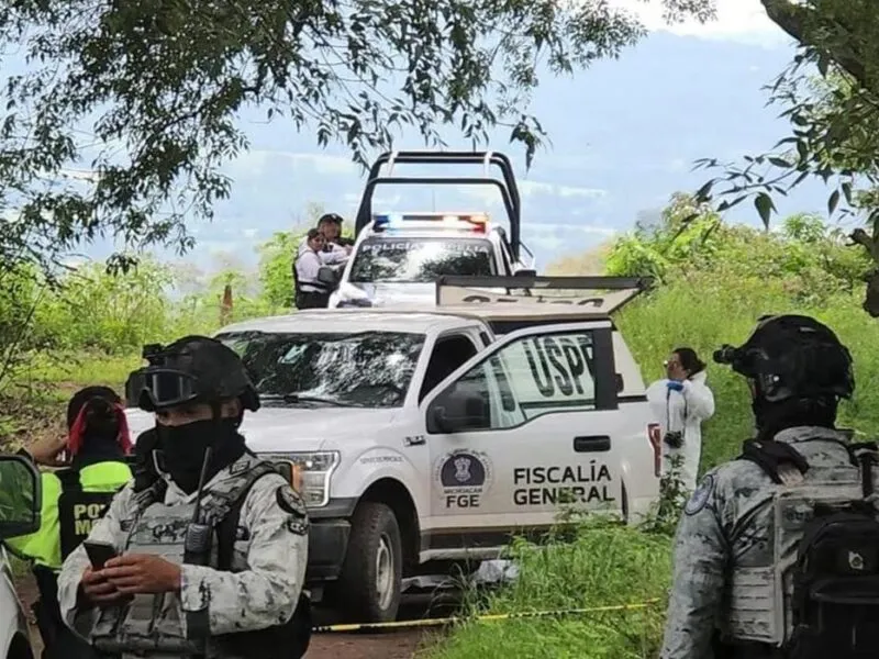 Investigan el hallazgo de tres personas sin vida con impactos de arma de fuego en Jacona