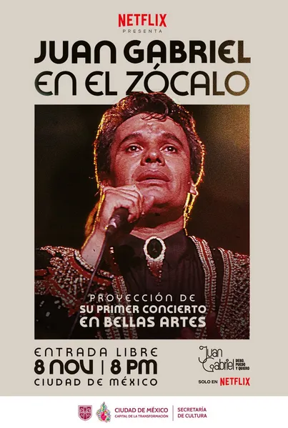 Juan Gabriel en Bellas Artes se proyectará en el Zócalo