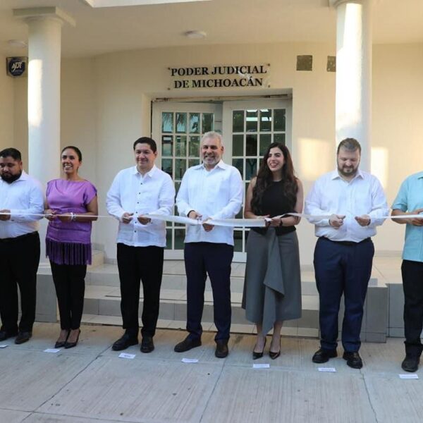 Justicia más cercana en región Apatzingán; inaugura Bedolla salas judiciales
