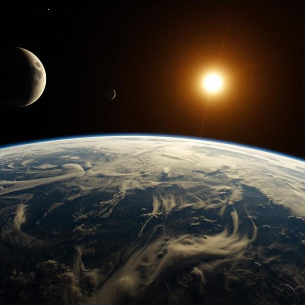 La Tierra y su nuevo cuasi-satélite 2025 PN7