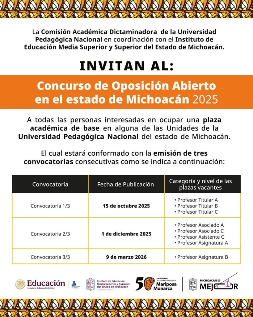 Logra Iemsysem reapertura de concurso de plazas para la UPN Michoacán-1