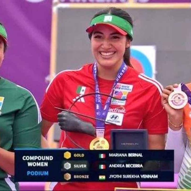 México conquista oro y plata en la Final de la Serie de la Copa del Mundo de Tiro con Arco Nanjing 2025