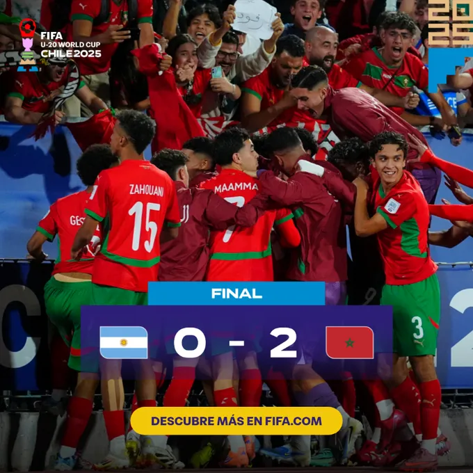 Marruecos es campeón del Mundial Sub-20 Chile 2025-1