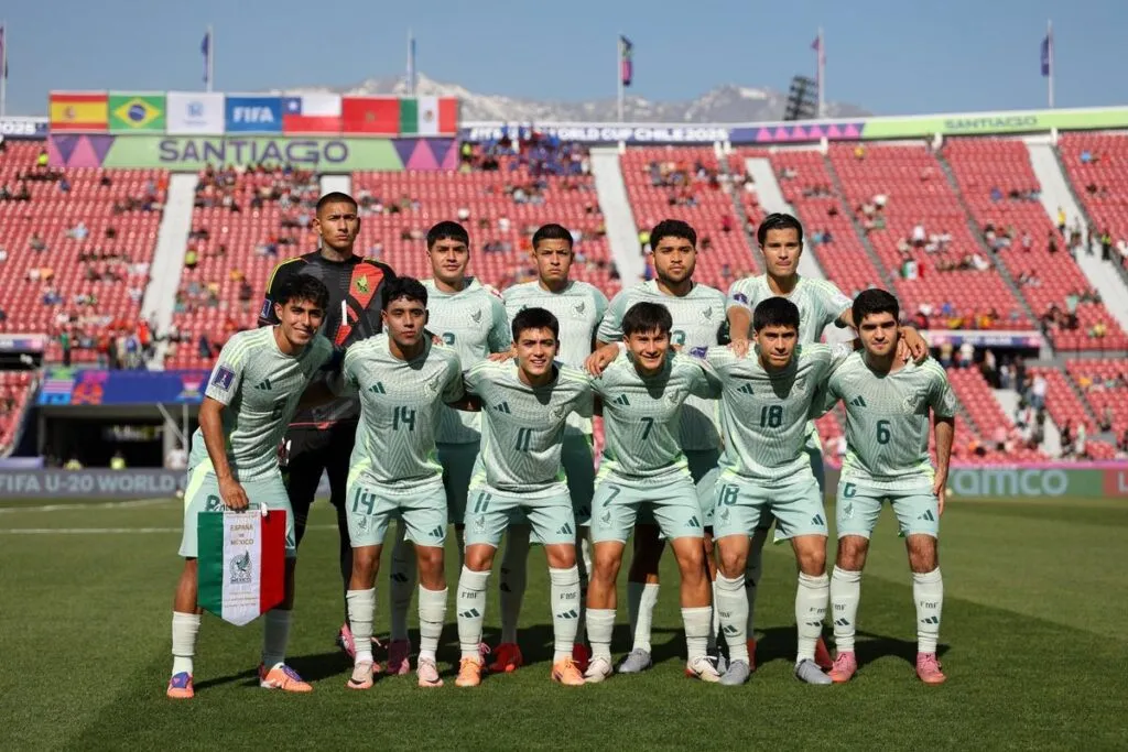 México con doblete de Mora rescata empate ante España en el Mundial Sub-20 Chile 2025-1