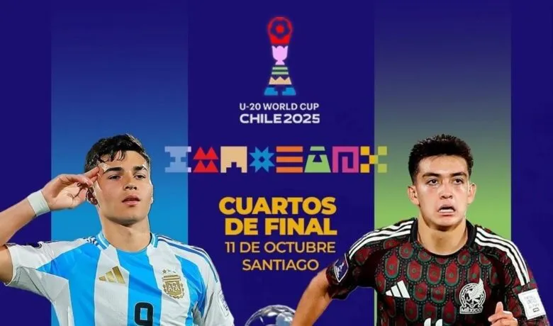 México vs Argentina semifinales Mundial Sub-20 Chile 2025