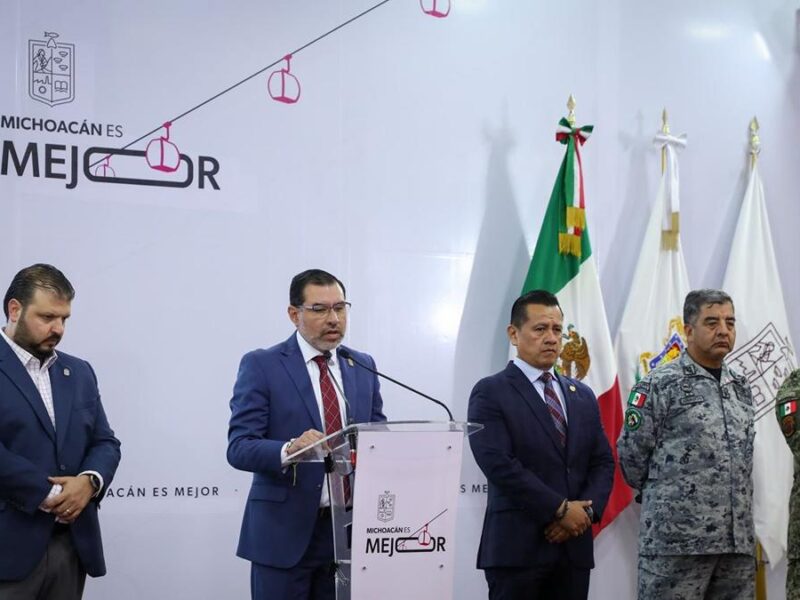 Michoacán baja delitos y avanza en seguridad pública
