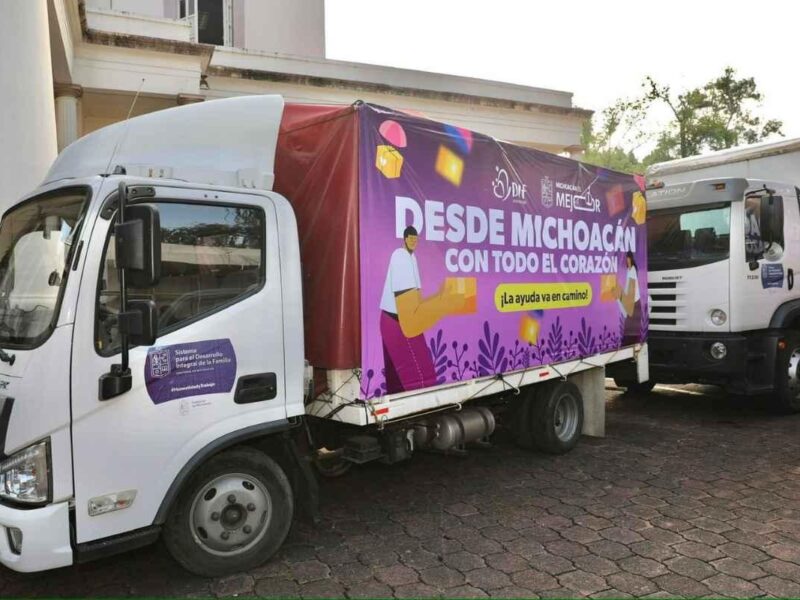 Bedolla envía 55 toneladas de ayuda a estados afectados por lluvias