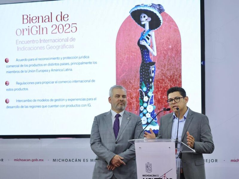 Miércoles inicia en Morelia encuentro internacional de indicaciones geográficas oriGIn: Bedolla
