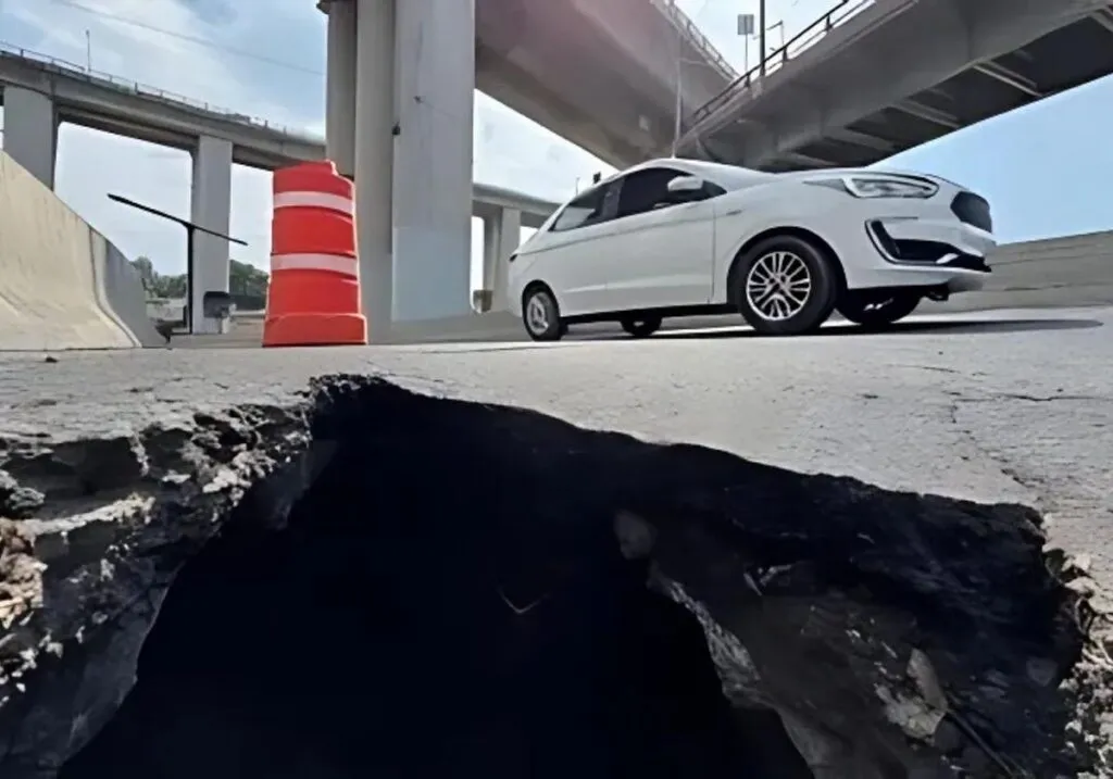 Niega Brugada socavón en Puente la Concordia; “solo es una grieta”