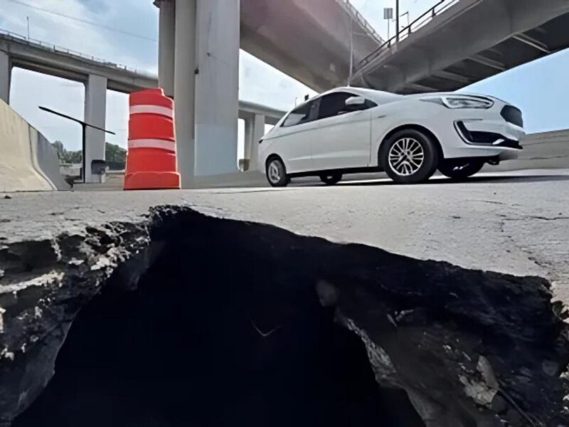 Niega Brugada socavón en Puente la Concordia; “solo es una grieta”