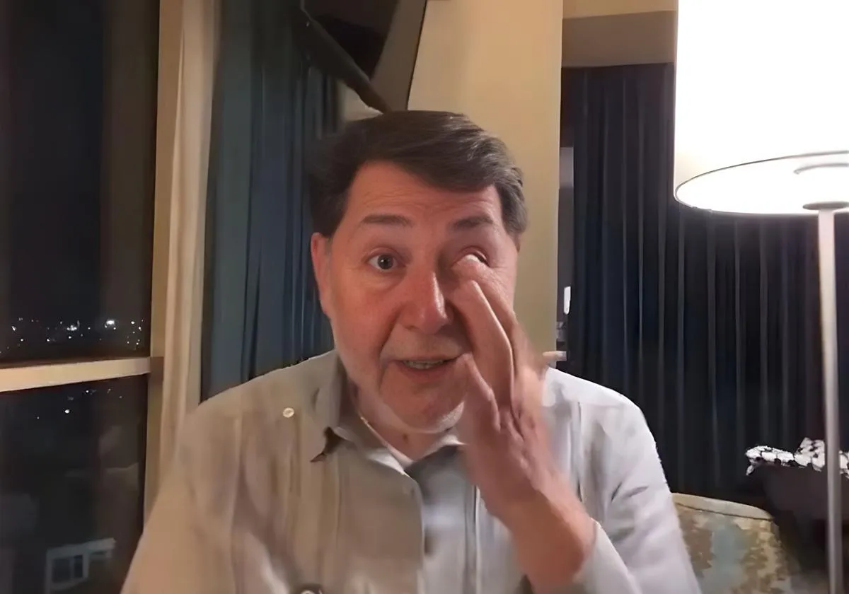 Noroña llora durante transmisión en vivo al contar su experiencia en Palestina