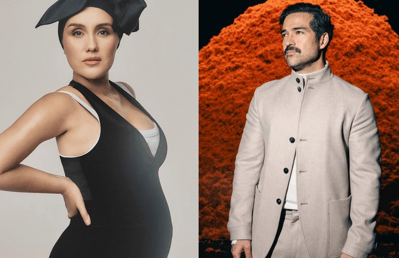 Poncho Herrera felicita a Dulce María por su segundo embarazo y recuerda a su papá en Día de Muertos