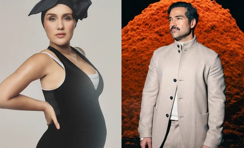 Poncho Herrera felicita a Dulce María por su segundo embarazo y recuerda a su papá en Día de Muertos