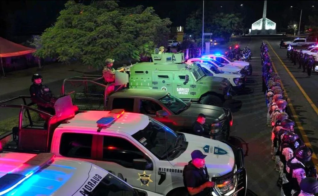 refuerzan seguridad en el municipio de Apatzingán