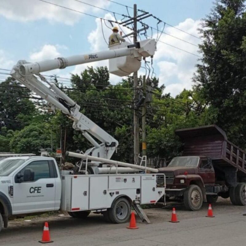 CFE restablece 98.72% del suministro eléctrico tras lluvias en Hidalgo, San Luis Potosí, Veracruz, Querétaro y Puebla