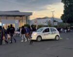 Segundo día de marcha normalista; dañan edificios e incendian vehículos