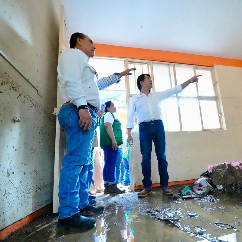 SEP asegura mobiliario para escuelas afectadas tras lluvias